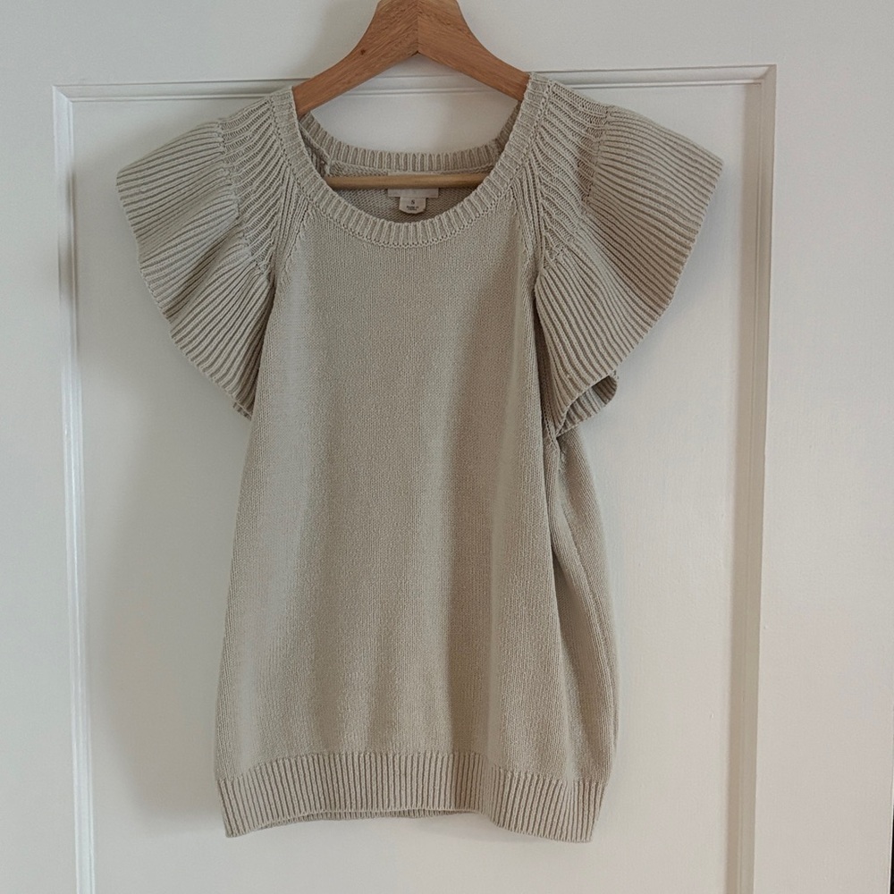 UpWest Textured Knit Sweater in Cream